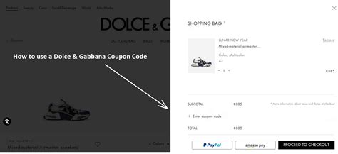 dolce & gabbana coupon code.